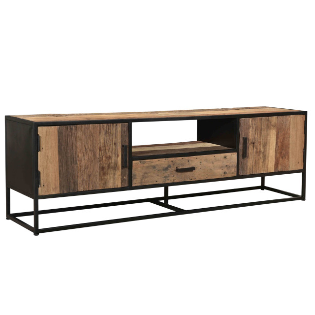 Livingfurn tv meubel dakota 180 cm riverwood / gecoat staal 2058832 large