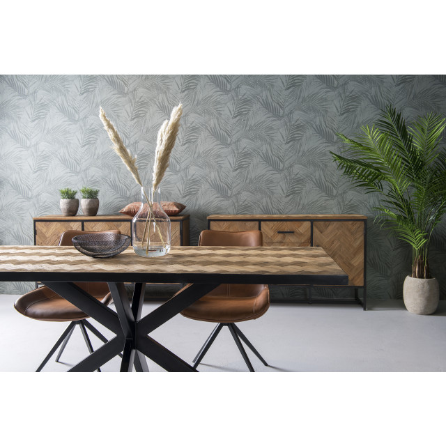 Livingfurn eetkamertafel accent -teak hout 200 - 2058557 large