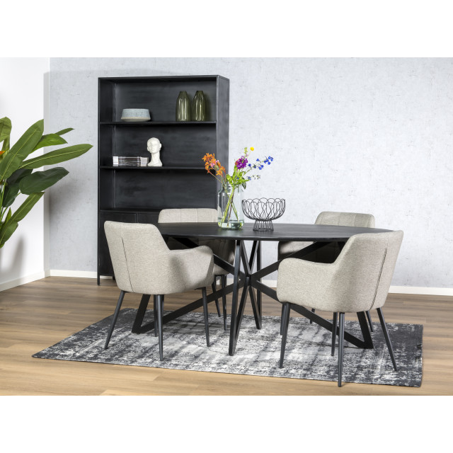 Livingfurn eetkamertafel oslo web acasia hout 200 cm 2059311 large