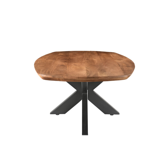 Livingfurn salontafel jesper 120cm mangohout / gecoat staal 2630729 large