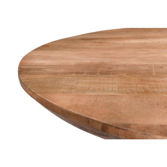 Livingfurn eetkamertafel jesper oval 210 cm mangohout / gecoat staal 2630753 large