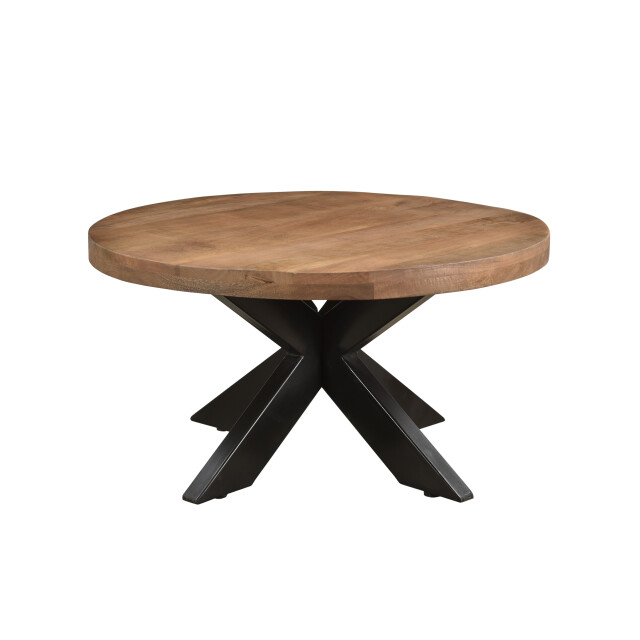 Livingfurn salontafel sturdy rond 80x80x40cm mangohout 2059225 large