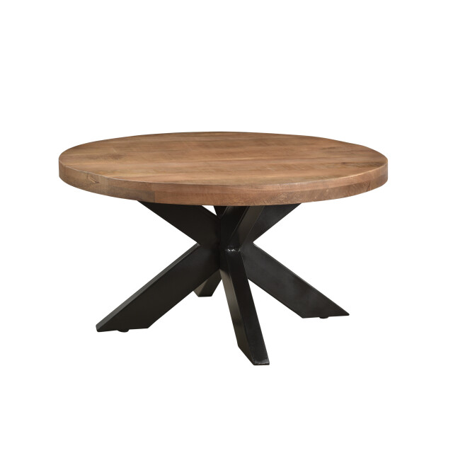 Livingfurn salontafel sturdy rond 80x80x40cm mangohout 2059225 large