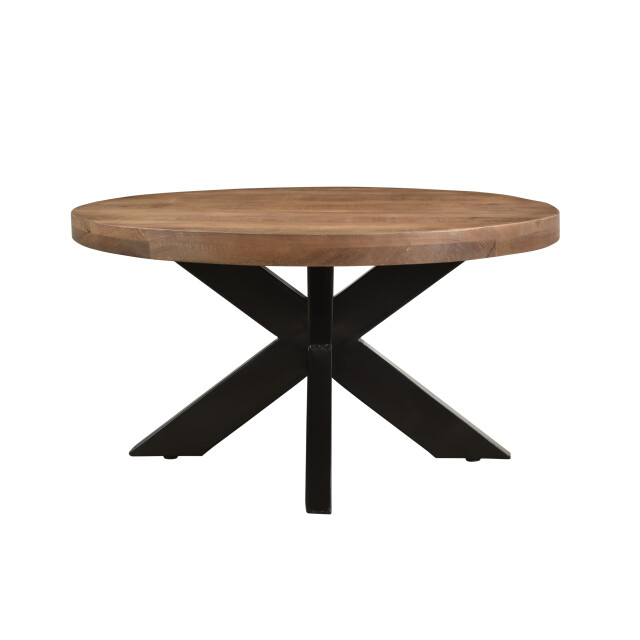 Livingfurn salontafel sturdy rond 80x80x40cm mangohout 2059225 large