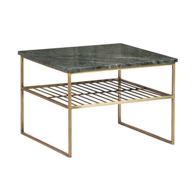 Livingfurn salontafel dian marble groen goud 55x55x40 marmer 2059248 large