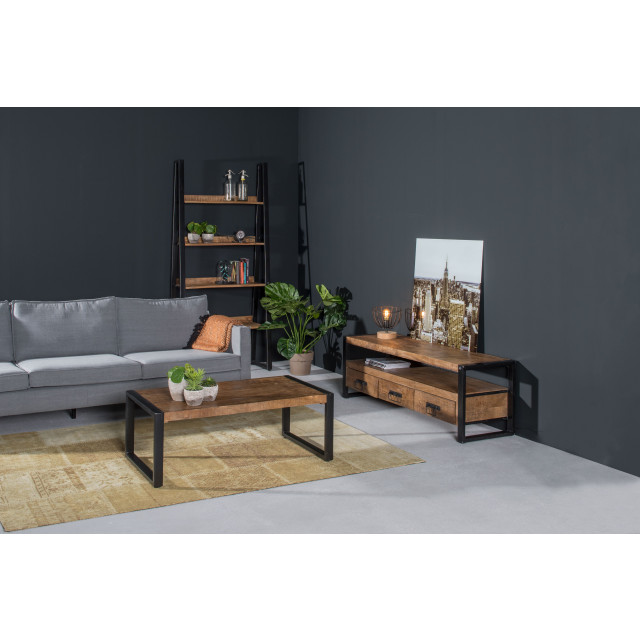 Livingfurn tv meubel strong 180 cm mangohout / gecoat staal 2058503 large