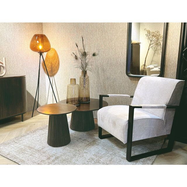 Livingfurn salontafel salvator walnut 80cm mangohout 2630739 large