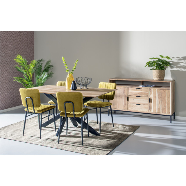 Livingfurn eetkamertafel oslo acasia hout 220 cm - 2059211 large