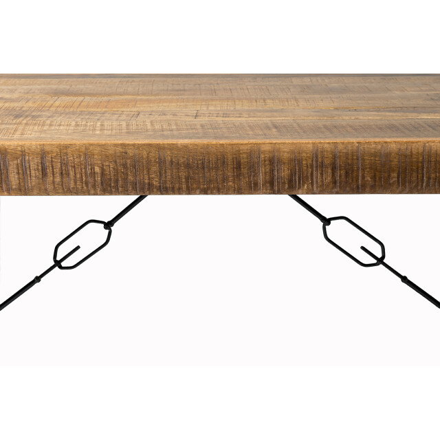 Livingfurn eetkamertafel nairobi u-pot mangohout 220x100 cm 2059052 large