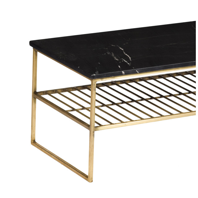 Livingfurn salontafel dian goud 40x90x35 marmer 2059249 large