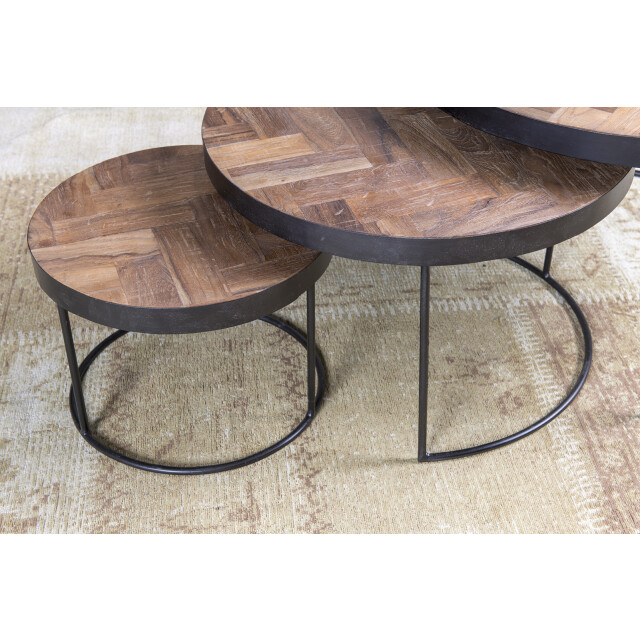 Livingfurn salontafel accent 75x75x45 teakhout 2058891 large