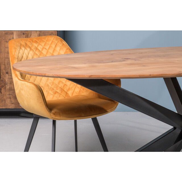 Livingfurn eetkamertafel oslo acasia hout 180cm - 2059207 large