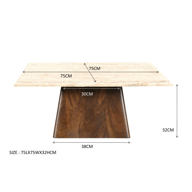 Livingfurn salontafel valentino 75cm mangohout 2630767 large