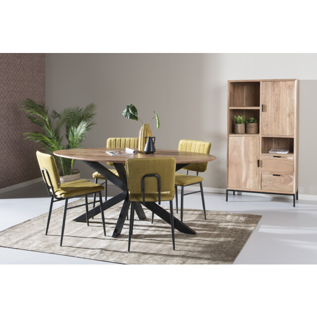 Livingfurn eetkamertafel oslo acasia hout 180cm - 2059207 large