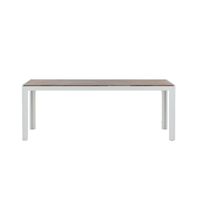 Nest Outdoor Lasse aluminium tuintafel houten tafelblad 205 x 90 cm 2900672 large