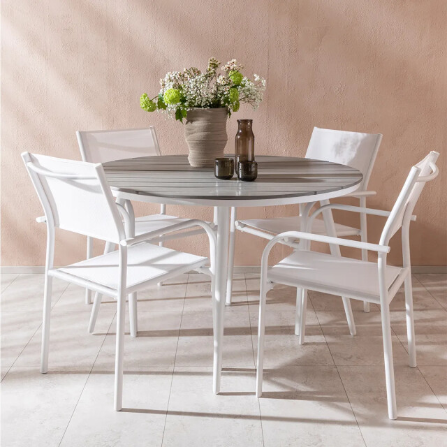 Nest Outdoor Aaron polywood tuintafel Ø120 cm 2900674 large