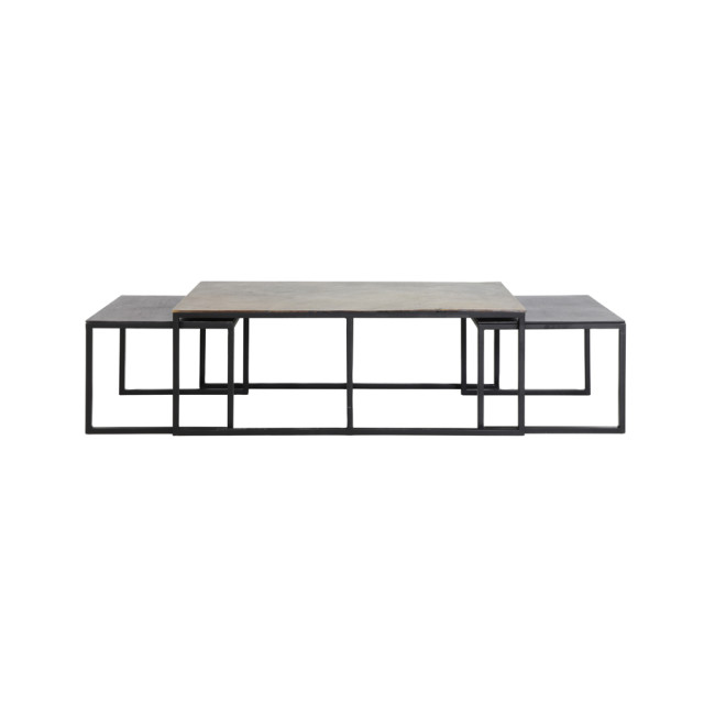 Light & Living salontafel kumalu set van 3 120x60x45cm - 2394308 large