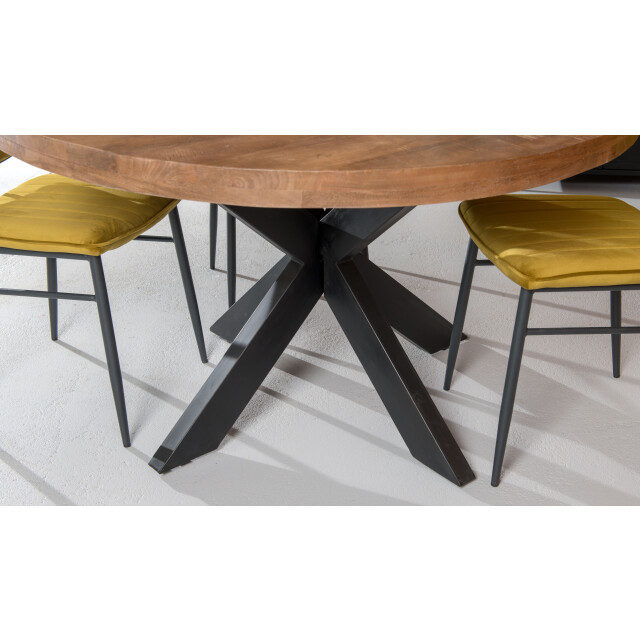 Brix eetkamertafel rond 150 cm mangohout - 2058653 large