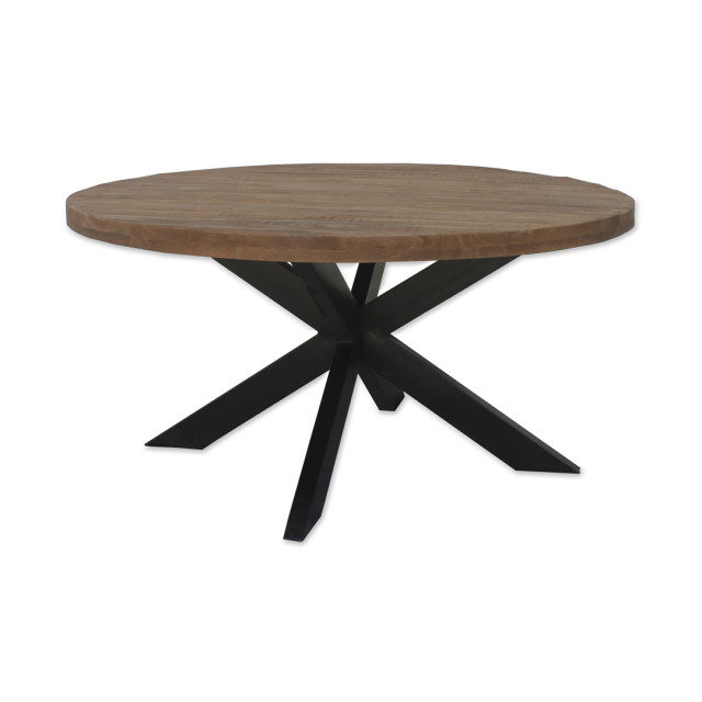 Brix ronde monderne eetkamertafel mangohout 140 cm - 2058888 large