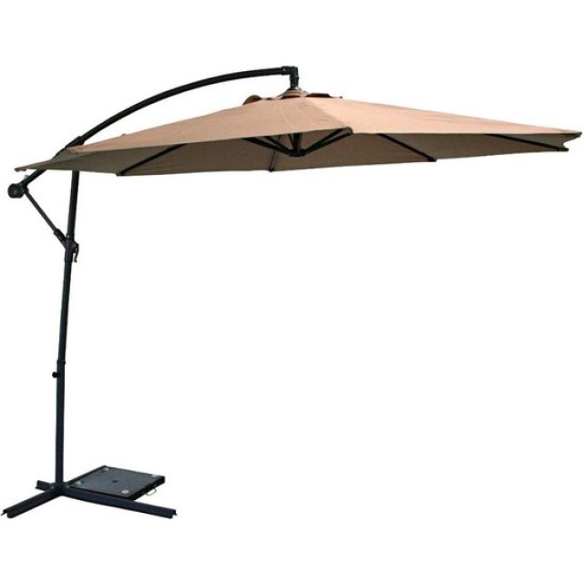 SenS-Line menorca parasol taupe Ø300 cm - 2069782 large