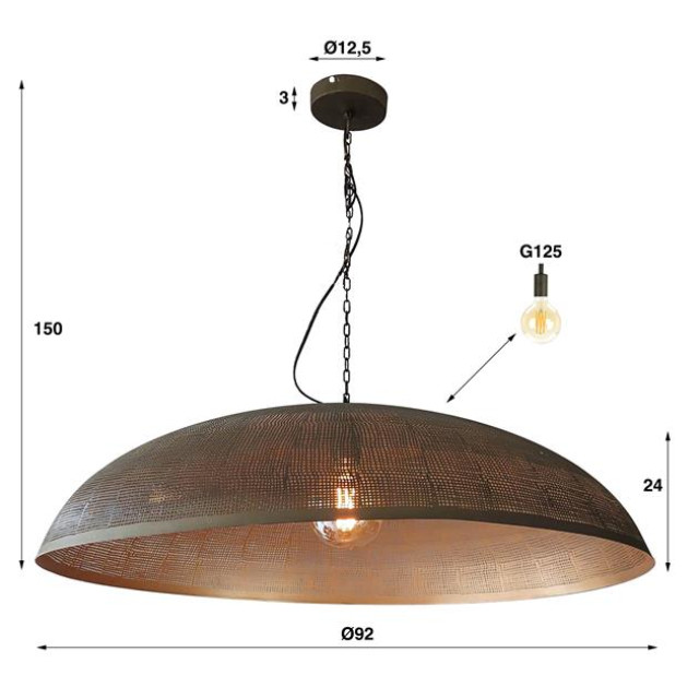 Hoyz Hoyz hanglamp Ø90 cosmic antiek 2596106 large