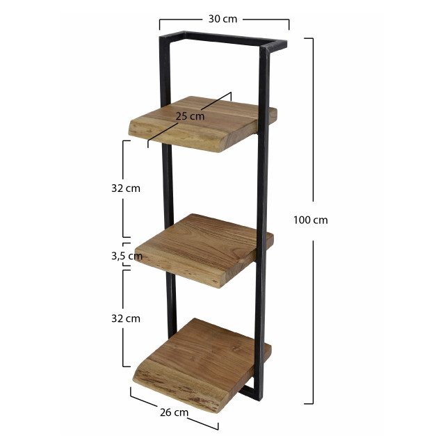 Hoyz Hoyz wandplank edge 30cm acaciahout - 2061217 large