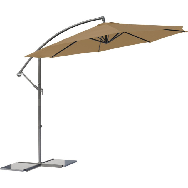 SenS-Line menorca parasol taupe Ø300 cm - 2069782 large
