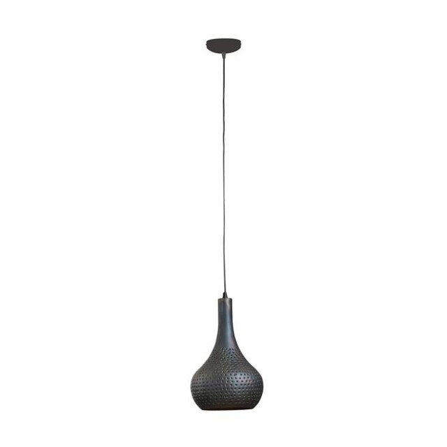 Hoyz Hoyz hanglamp industry concrete kegelvorm zwart bruin 25x25x150 2877425 large