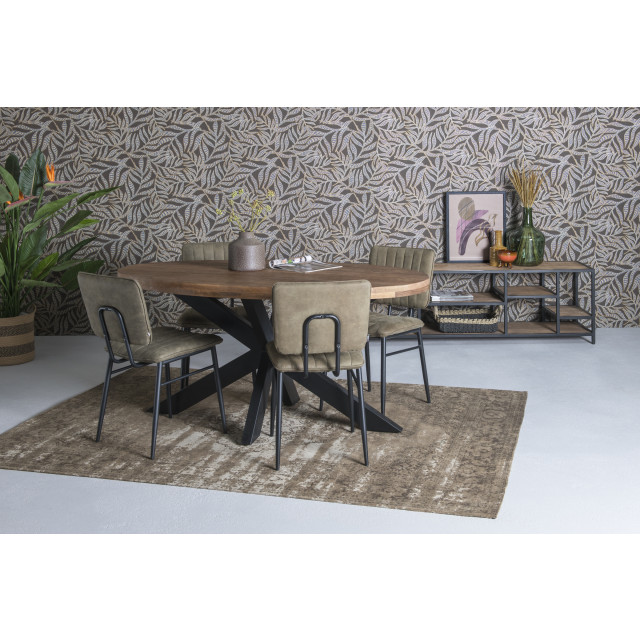 Brix Livingfurn ovale eetkamertafel mangohout -160cm - 2061594 large