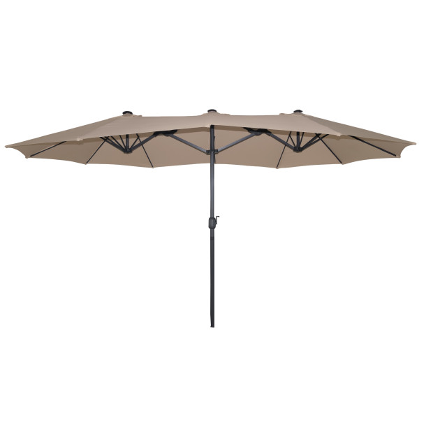 SenS-Line marbella parasol taupe 270x450 cm - 2069791 large