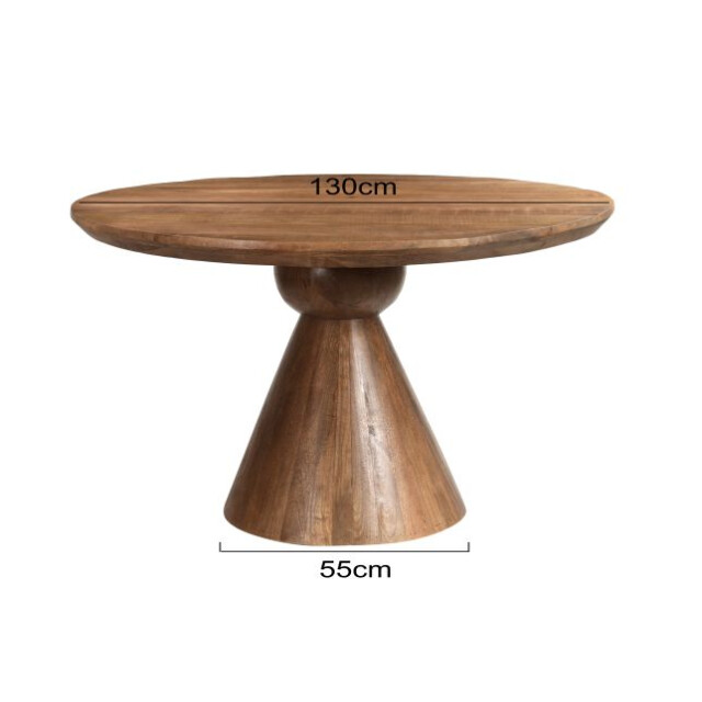 Brix eetkamertafel balthazar 130cm mangohout 2630748 large