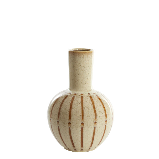Light & Living vaas deco Ø28,5x42 cm ulloa keramiek glans crème+ 2883009 large