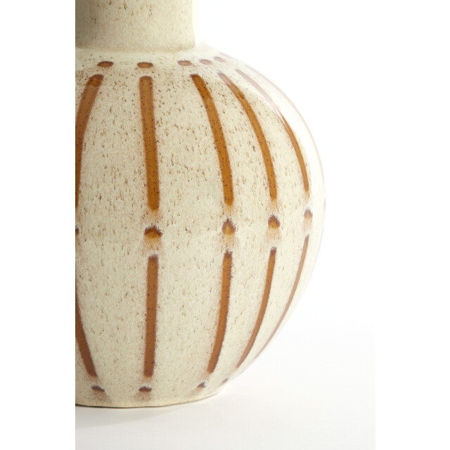 Light & Living vaas deco Ø28,5x42 cm ulloa keramiek glans crème+ 2883009 large