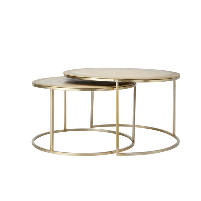 Light & Living salontafel talca set van 2 75x75x45cm - 2394269 large