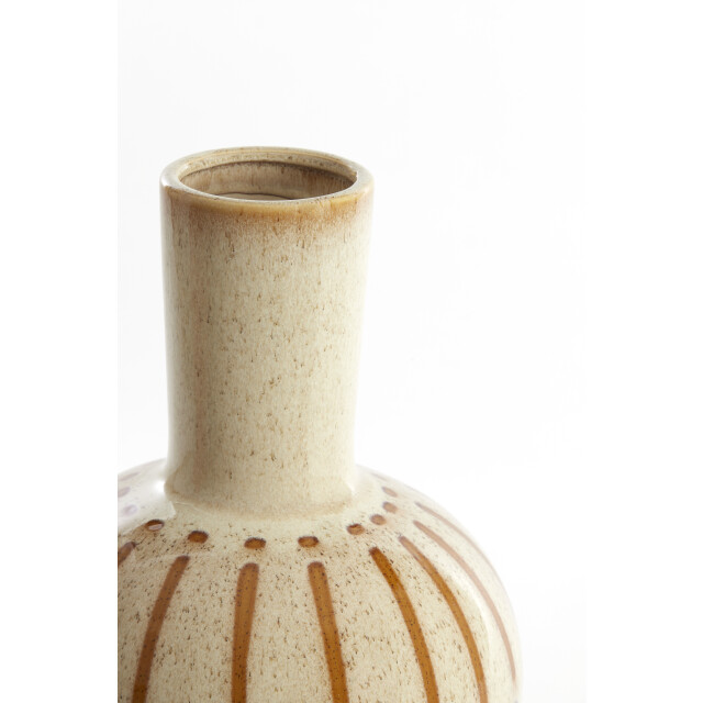 Light & Living vaas deco Ø28,5x42 cm ulloa keramiek glans crème+ 2883009 large