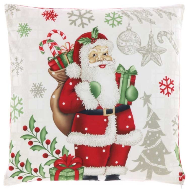 Unique Living kussen jilly 45x45cm santa and gifts 2070680 large