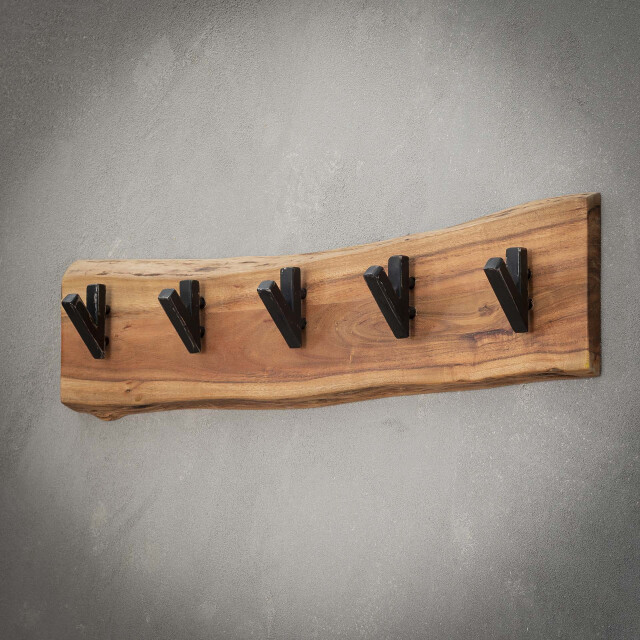 Hoyz Hoyz kapstok edge met 5 haken grijs wandkapstok 2061497 large