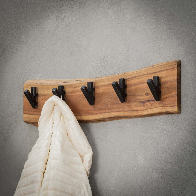 Hoyz Hoyz kapstok edge met 5 haken grijs wandkapstok 2061497 large
