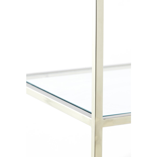 Light & Living kast open 3l 100x40x90 cm mariki glas helder+nikkel 2883629 large