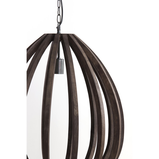 Light & Living hanglamp Ø50x54 cm barsia hout donker 2883680 large