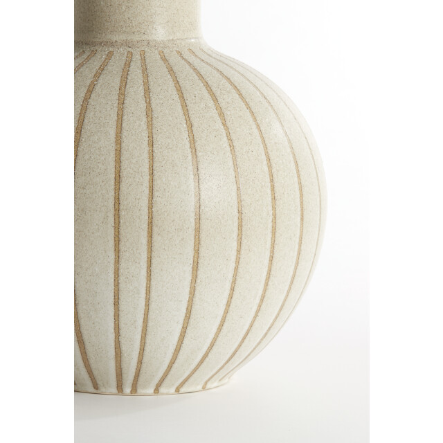 Light & Living vaas deco Ø34x52 cm ulloa keramiek mat zand+ 2883010 large