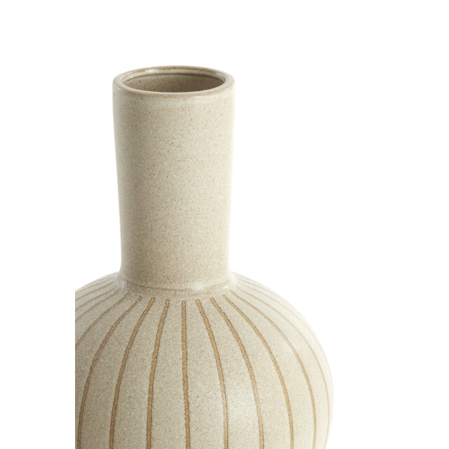 Light & Living vaas deco Ø34x52 cm ulloa keramiek mat zand+ 2883010 large
