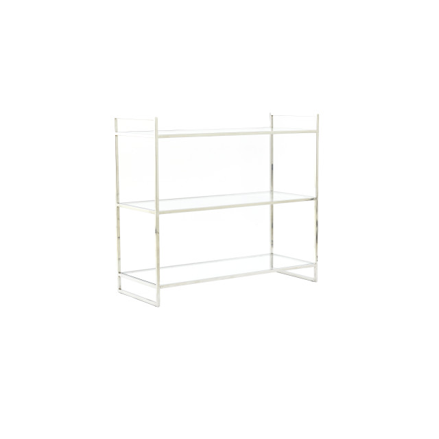 Light & Living kast open 3l 100x40x90 cm mariki glas helder+nikkel 2883629 large