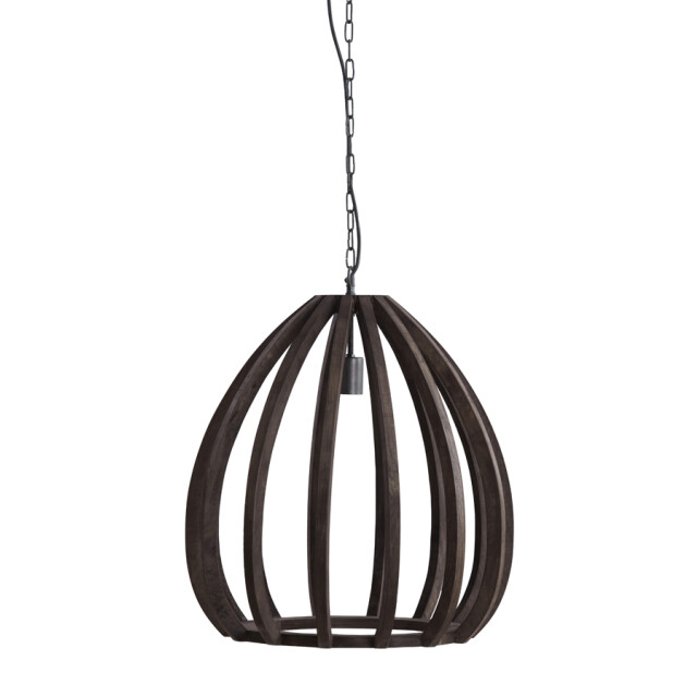 Light & Living hanglamp Ø50x54 cm barsia hout donker 2883680 large