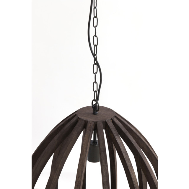 Light & Living hanglamp Ø40x42 cm barsia hout donker 2883681 large