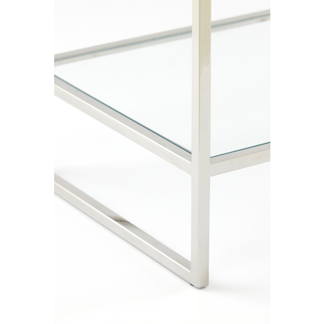 Light & Living kast open 3l 100x40x90 cm mariki glas helder+nikkel 2883629 large