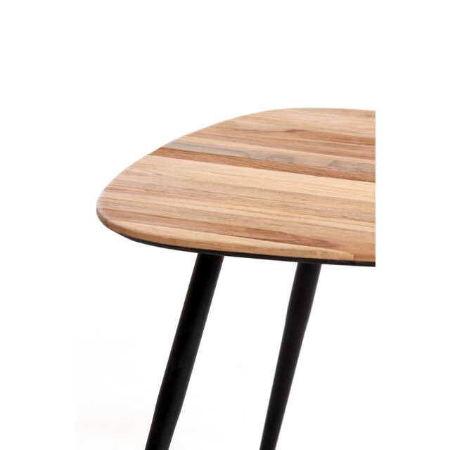 Light & Living salontafel s/3 max 62x42x38 cm viejo hout naturel+zwart 2882803 large