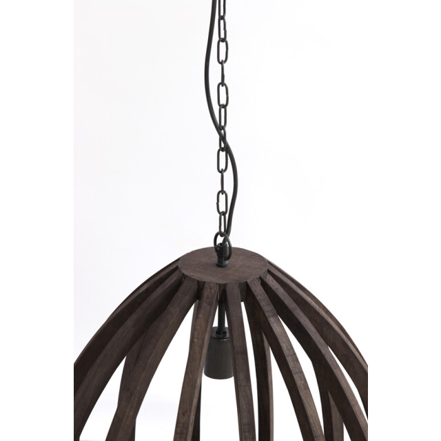 Light & Living hanglamp Ø50x54 cm barsia hout donker 2883680 large