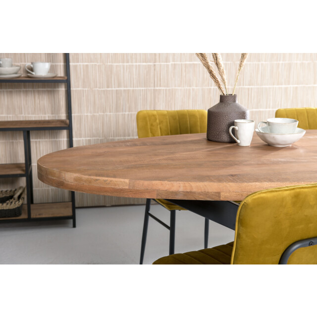 Brix eetkamertafel ovaal 240 cm mangohout - 2058641 large