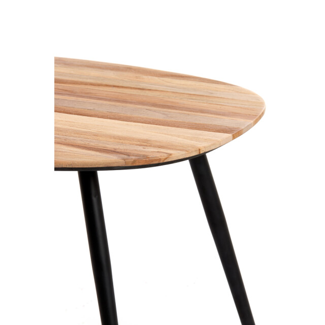 Light & Living salontafel s/3 max 62x42x38 cm viejo hout naturel+zwart 2882803 large